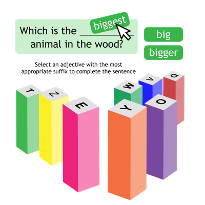 An image representing the spelling games from Purple Mash by 2Simple Ltd